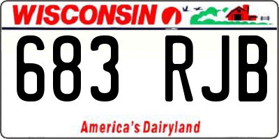 WI license plate 683RJB