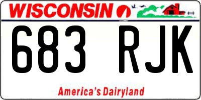 WI license plate 683RJK