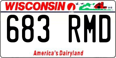 WI license plate 683RMD