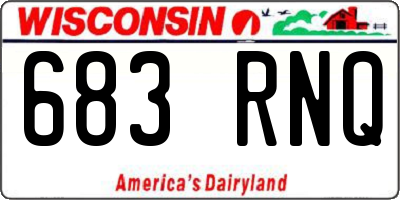 WI license plate 683RNQ