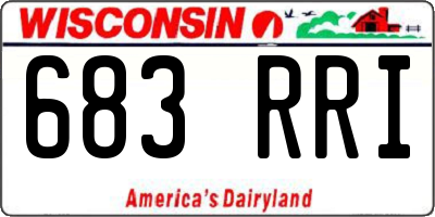 WI license plate 683RRI