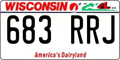 WI license plate 683RRJ