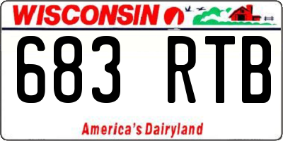 WI license plate 683RTB