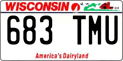WI license plate 683TMU