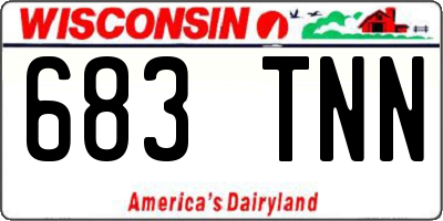 WI license plate 683TNN