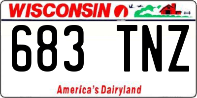 WI license plate 683TNZ