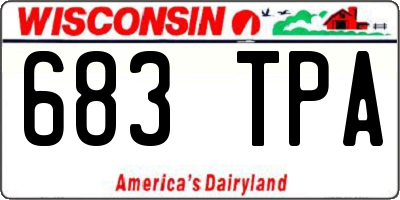 WI license plate 683TPA