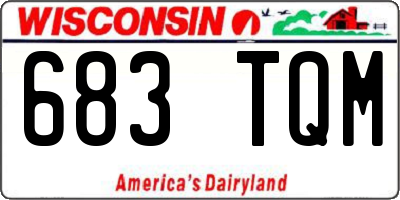 WI license plate 683TQM