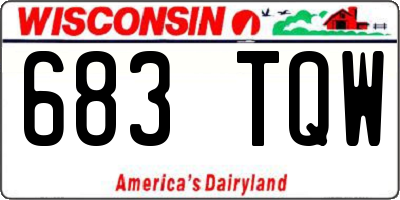 WI license plate 683TQW