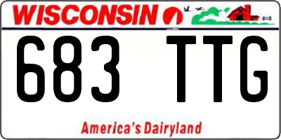 WI license plate 683TTG