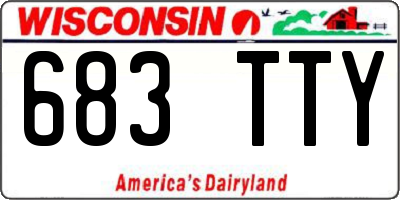 WI license plate 683TTY