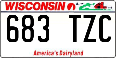 WI license plate 683TZC