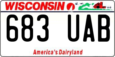 WI license plate 683UAB