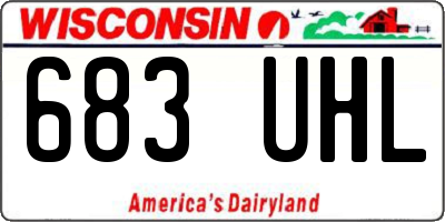 WI license plate 683UHL