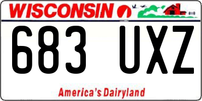 WI license plate 683UXZ