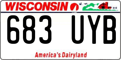WI license plate 683UYB