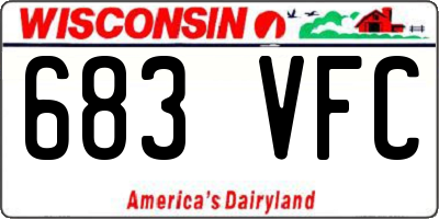 WI license plate 683VFC