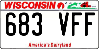 WI license plate 683VFF