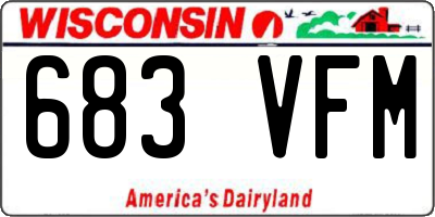 WI license plate 683VFM