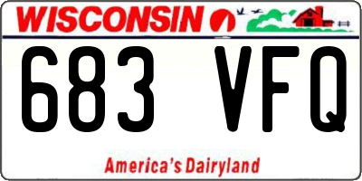 WI license plate 683VFQ