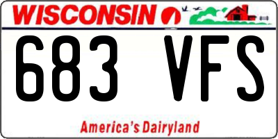 WI license plate 683VFS