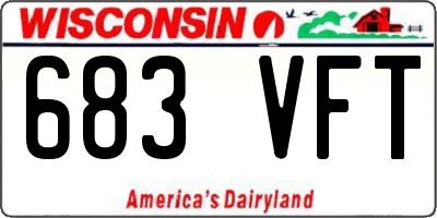 WI license plate 683VFT