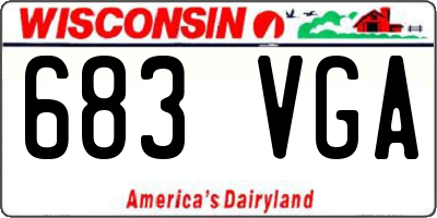 WI license plate 683VGA
