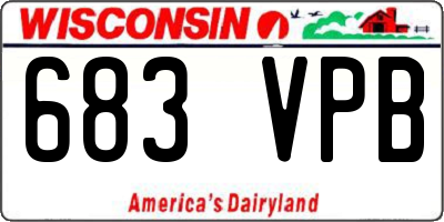 WI license plate 683VPB