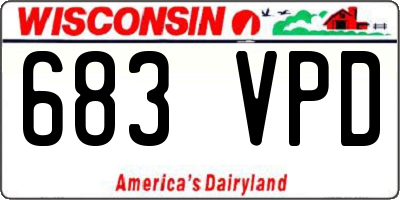 WI license plate 683VPD