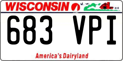 WI license plate 683VPI