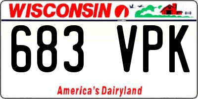 WI license plate 683VPK