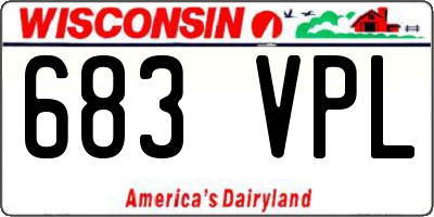 WI license plate 683VPL