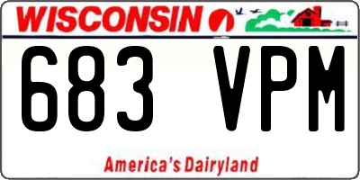 WI license plate 683VPM