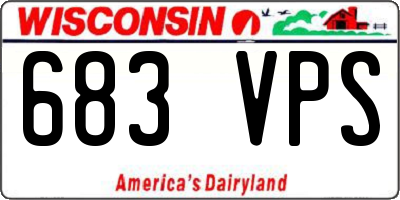 WI license plate 683VPS