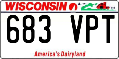 WI license plate 683VPT