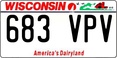 WI license plate 683VPV