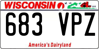 WI license plate 683VPZ