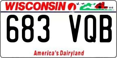 WI license plate 683VQB