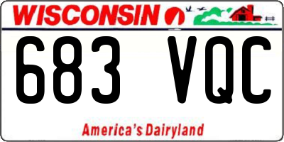 WI license plate 683VQC