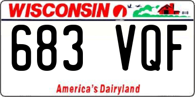 WI license plate 683VQF