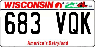 WI license plate 683VQK