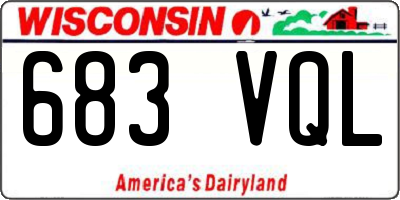 WI license plate 683VQL