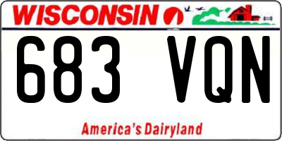 WI license plate 683VQN