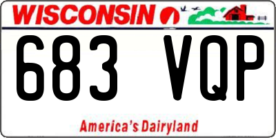WI license plate 683VQP