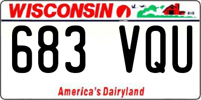 WI license plate 683VQU
