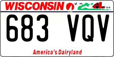 WI license plate 683VQV