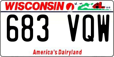 WI license plate 683VQW