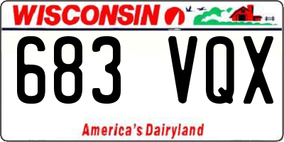 WI license plate 683VQX