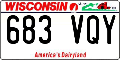 WI license plate 683VQY