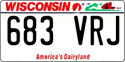 WI license plate 683VRJ